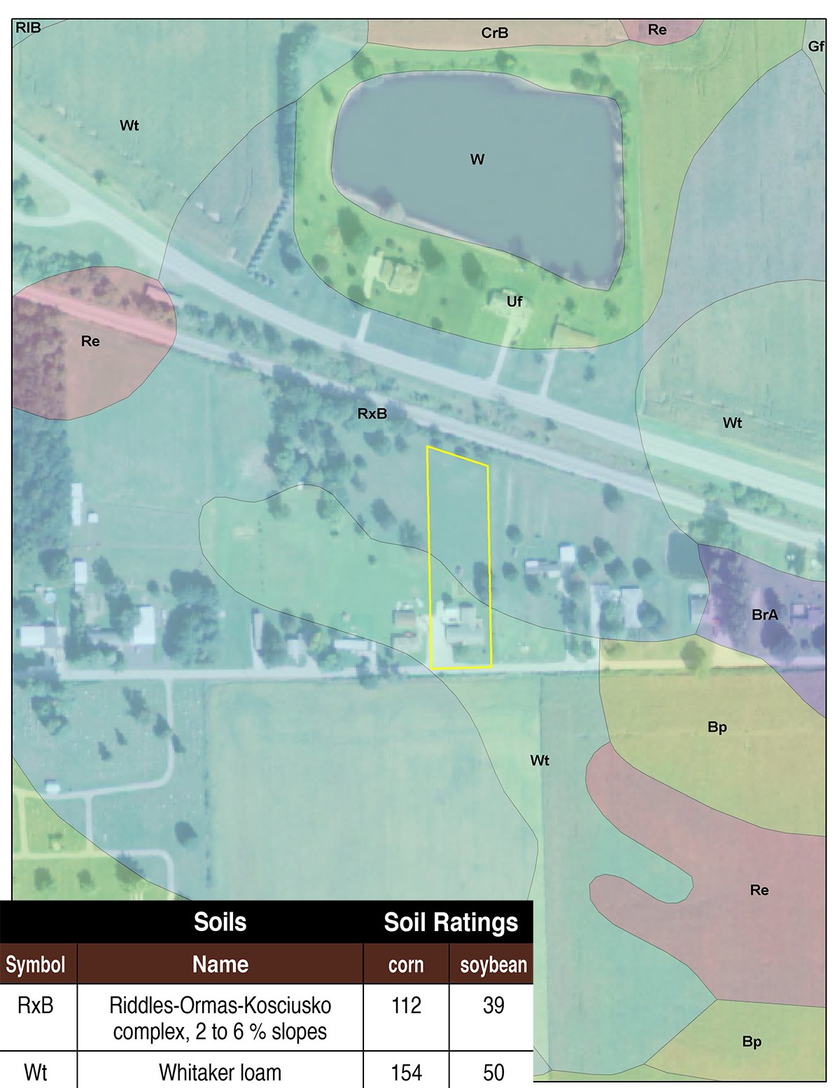Soil map - REAL ESTATE AUCTION - 1+/- ACRE IN KOSCIUSKO COUNTY